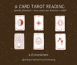 6 Card Tarot Reading