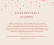 Self Love Tarot Reading